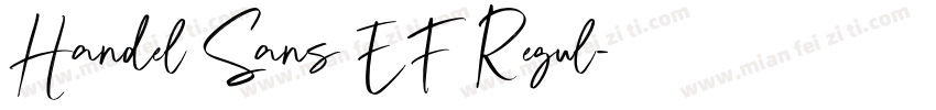 Handel Sans EF Regul字体转换